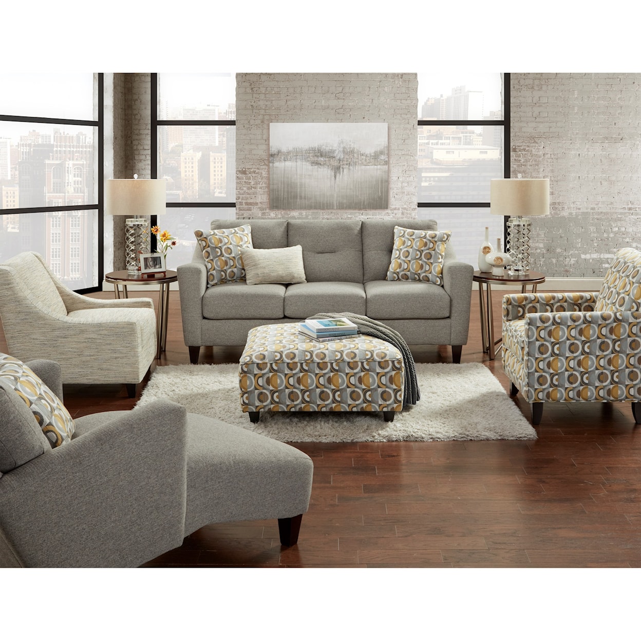 Fusion Furniture 8210-KP DILLIST MICA Living Room Group
