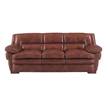 Casual Sofa with Wooden Feet
