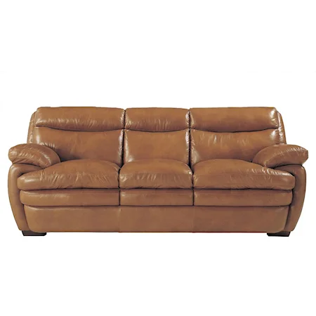 Accent Leather Sofa
