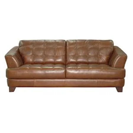 Classic Sofa with Tufted Seat and Back Cushions