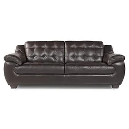 Quilt Tufted Leather Sofa