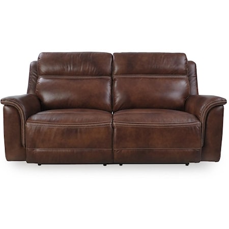 Power Reclining Leather Sofa