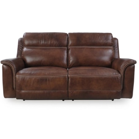 Power Reclining Leather Sofa
