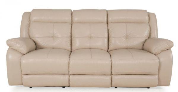 futura leather sofa pebble