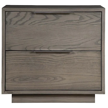 24" Two Drawer Nightstand