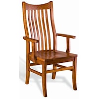 Quincy Solid Wood Dining Arm Chair