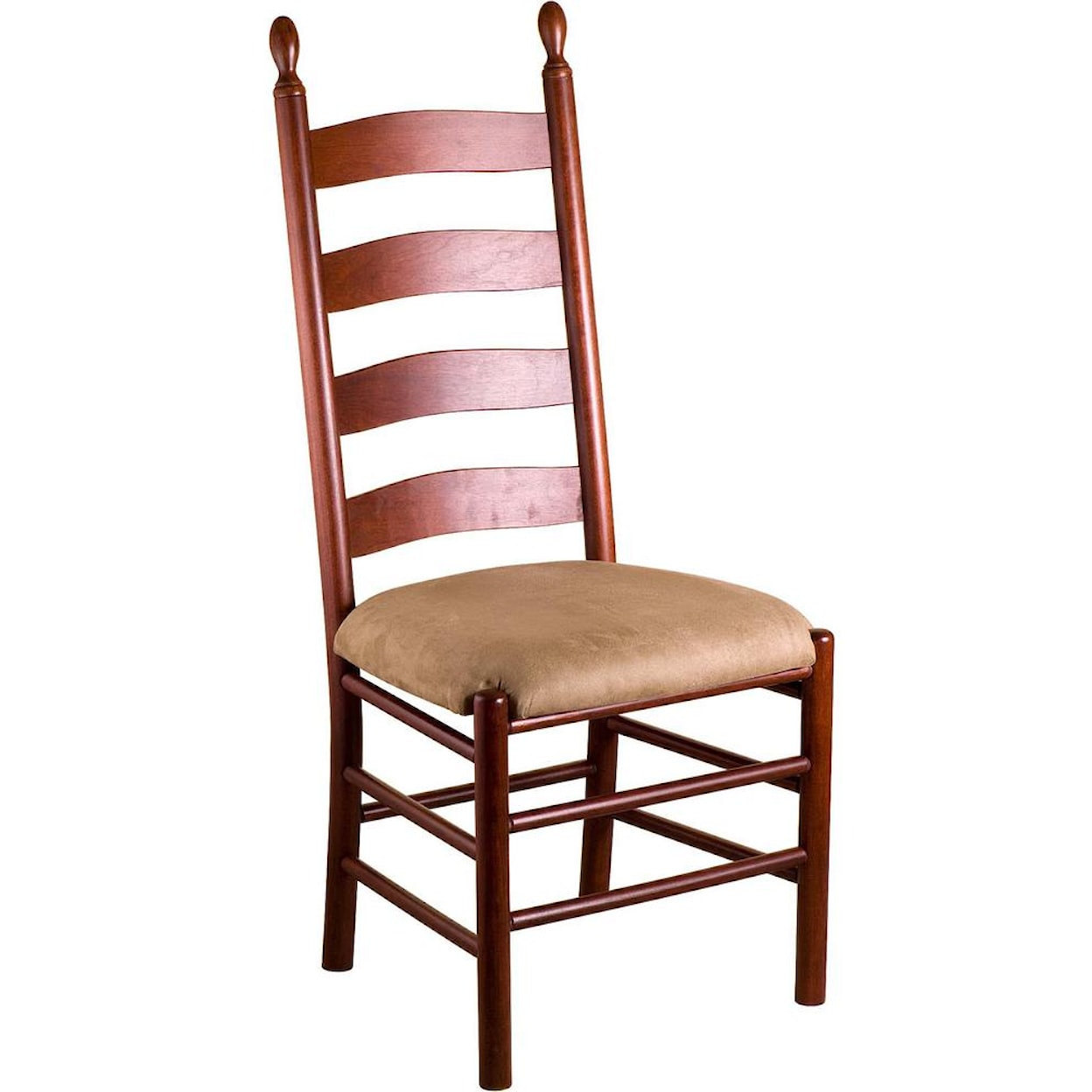 Gat Creek Dining Slat Back Side Chair with Upholstered Seat