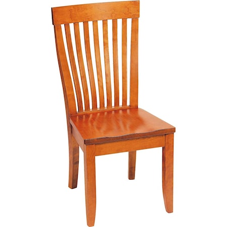 Monterey Side Chair with Wooden Seat