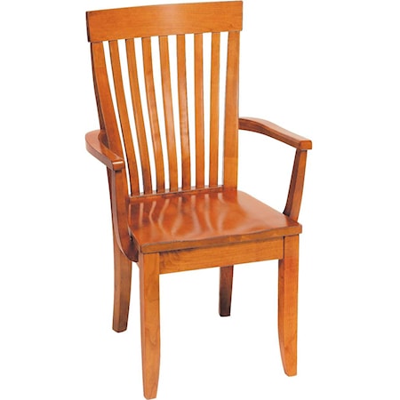 Monterey Arm Chair with Wooden Seat
