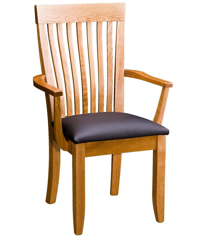 Monterey Arm Chair with Leather Seat