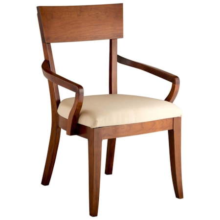 Bella Arm Chair with Upholstered Seat