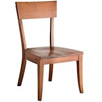 Bella Side Chair with Contoured Wood Seat