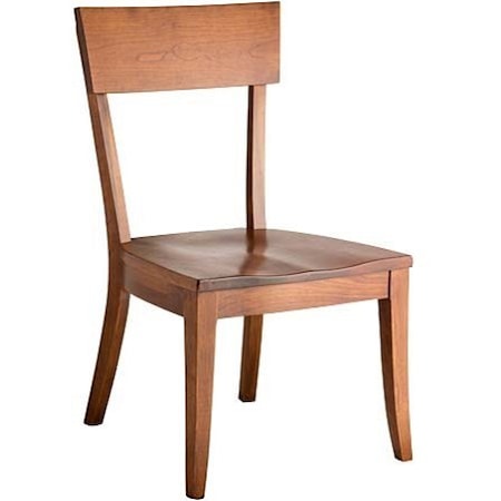 Bella Side Chair with Contoured Wood Seat