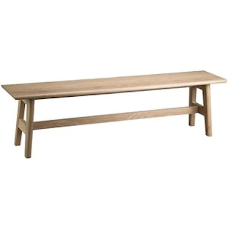 66" Solid Wood Dining Bench