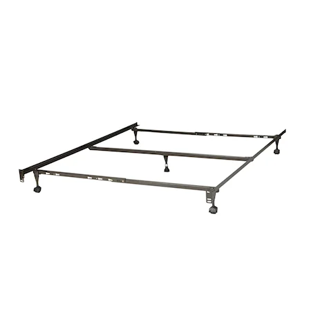 5 Leg Twin/Full/Queen Eco Bed Frame with Rug Rollers