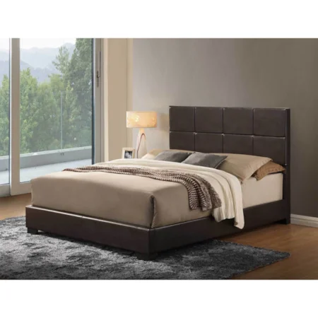 Contemporary Upholstered Full Bed
