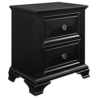 Traditional 2-Drawer Nightstand