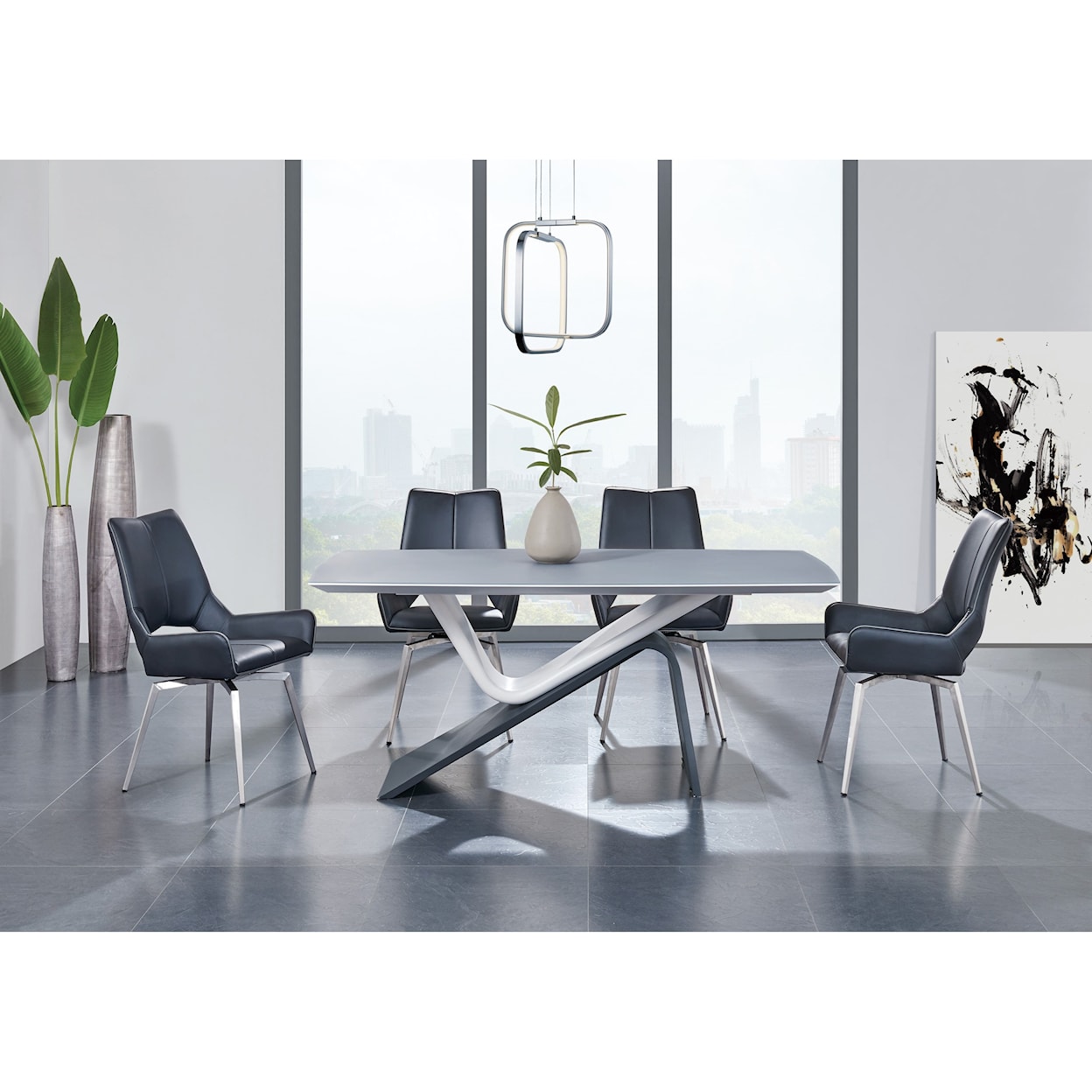 Global Furniture D4878 Swivel Side Chair