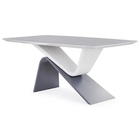 Ultra-Modern Grey Base Dining Table