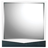 Contemporary Two-Tone Dresser Mirror