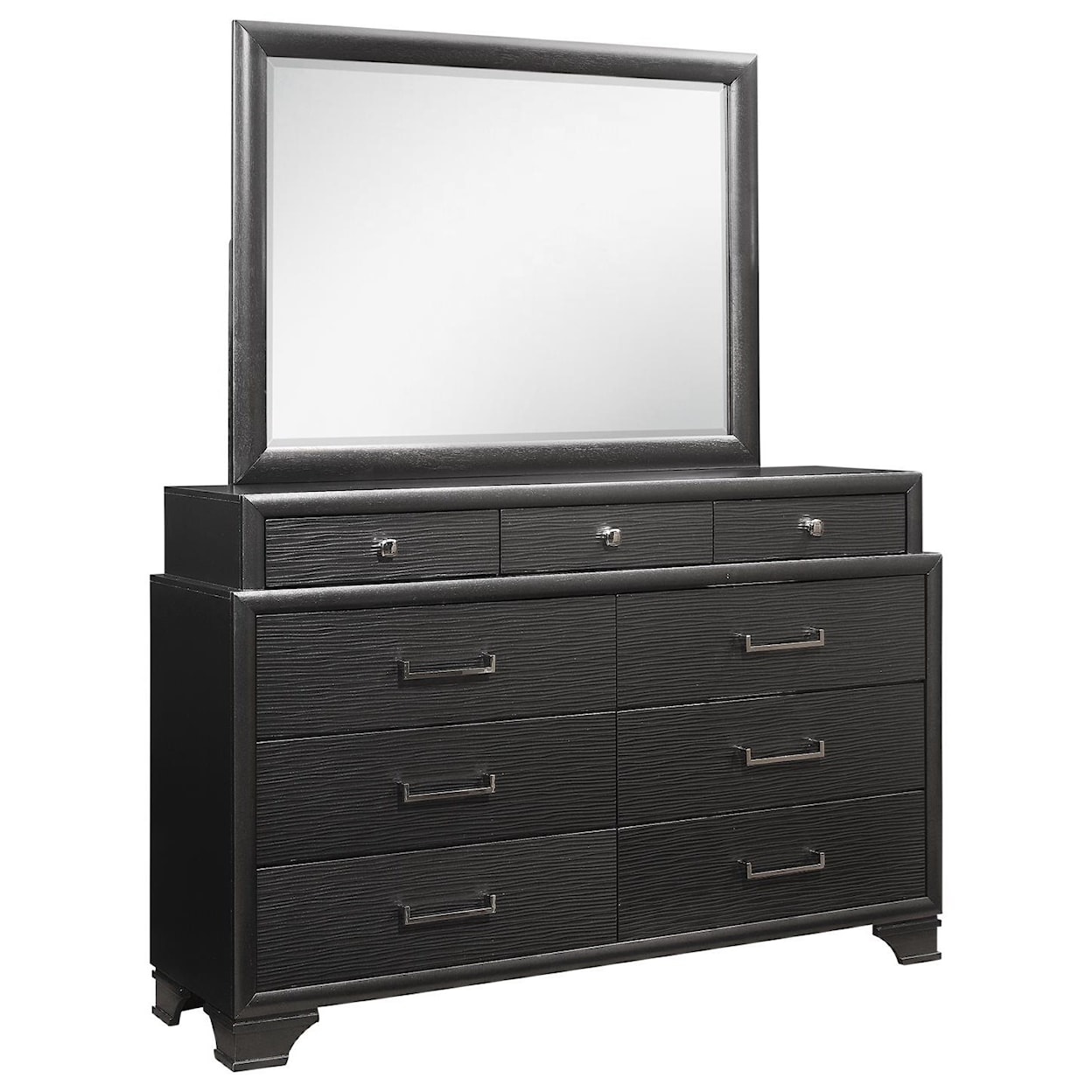 Global Furniture Jordyn Dresser and Mirror Set