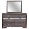 Global Furniture Seville Dresser and Mirror Set