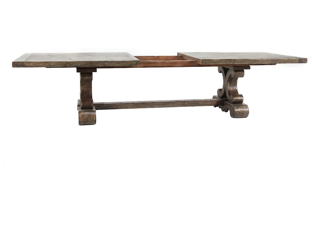 GrassRoots Imports Sierra Sierra Driftwood Dining Table 108" - 144