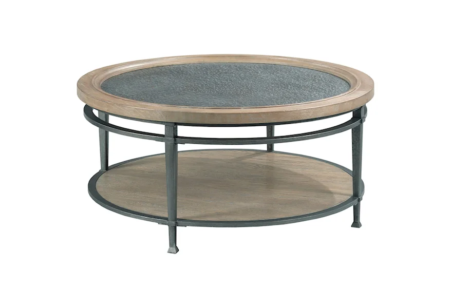 Austin Round Coffee Table by Hammary at Z & R Furniture