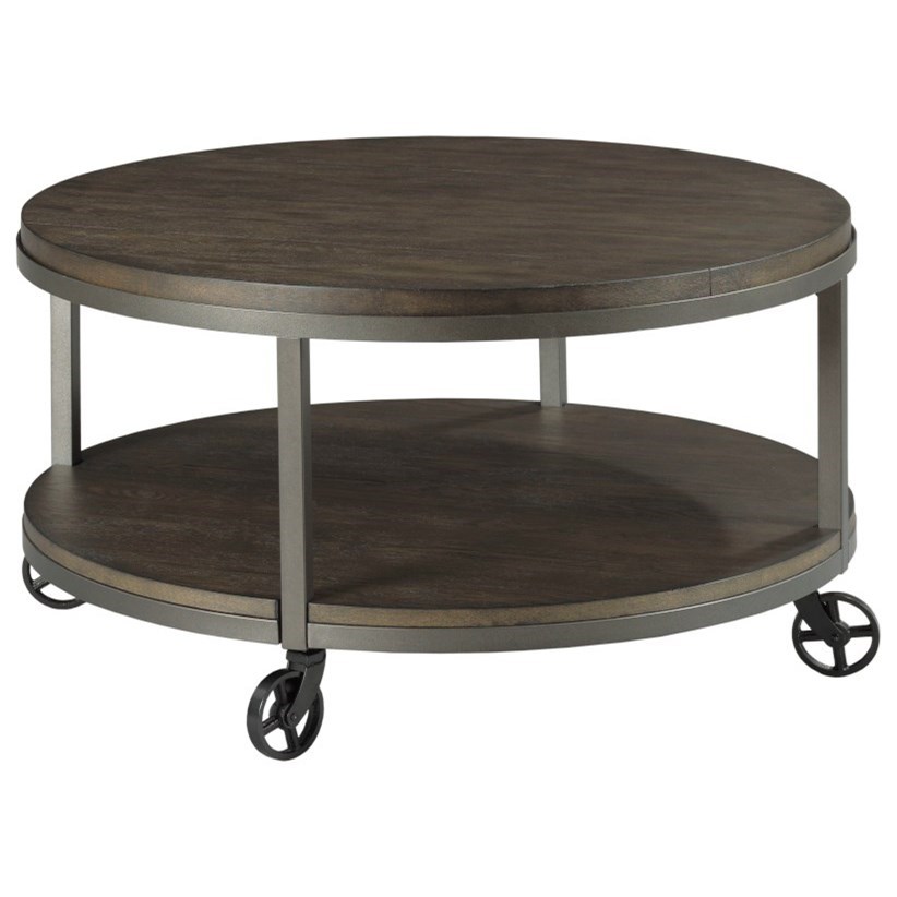 Round coffee shop table with casters