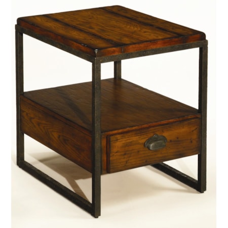 Rectangular Drawer End Table