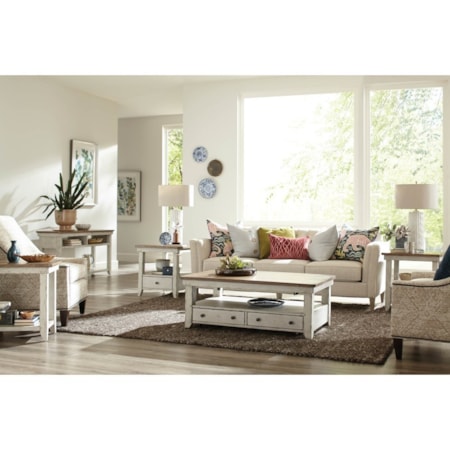 Rectangular Drawer End Table