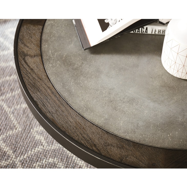 Hammary Graystone Round End Table