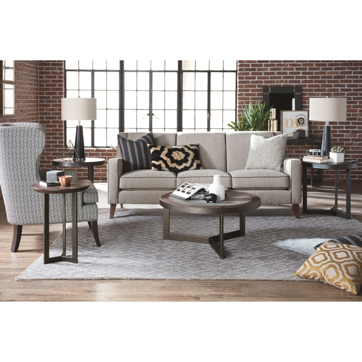 Hammary Graystone Round End Table