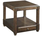 Table Trends Halsey Rectangular Drawer End Table
