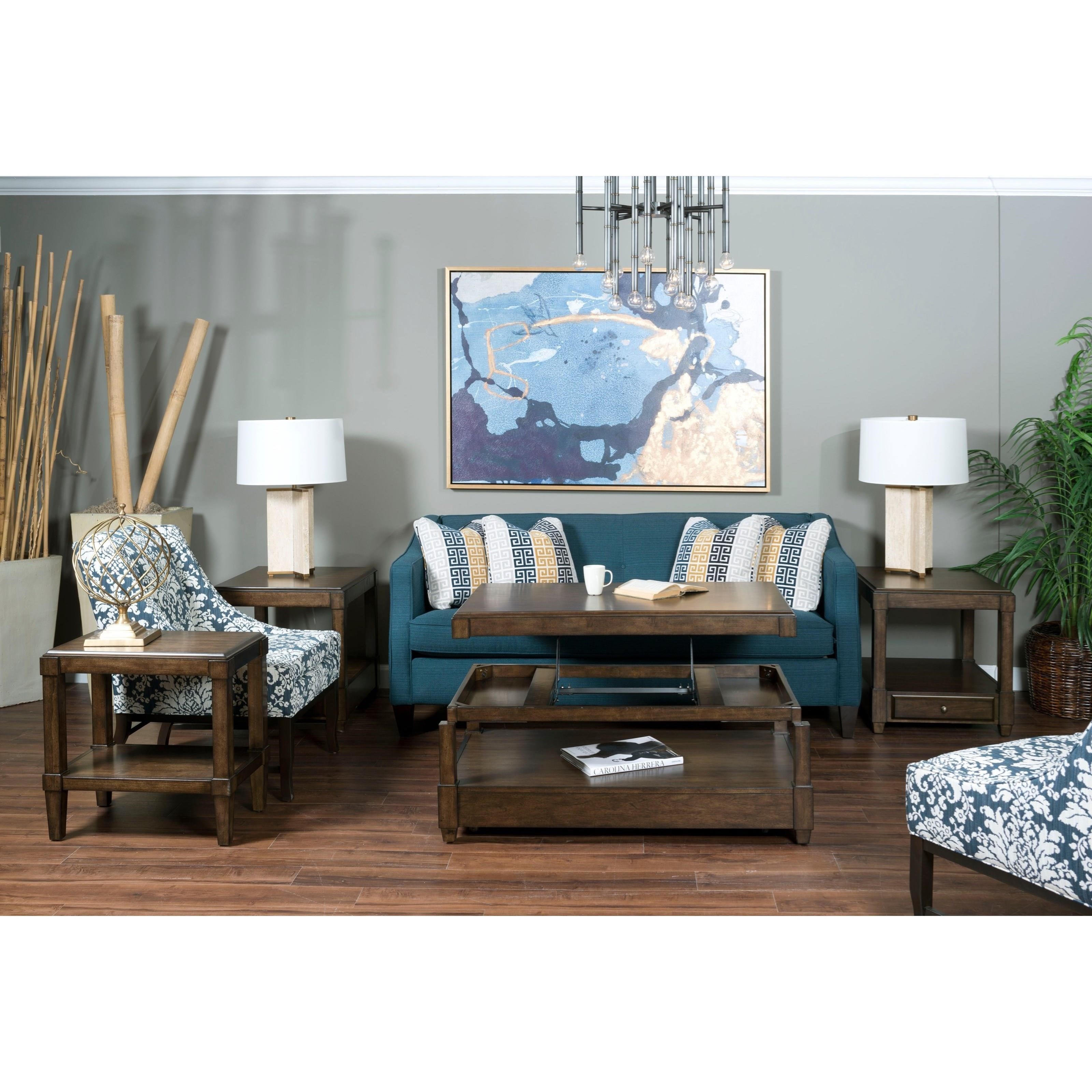 Hammary Halsey Chairside Table