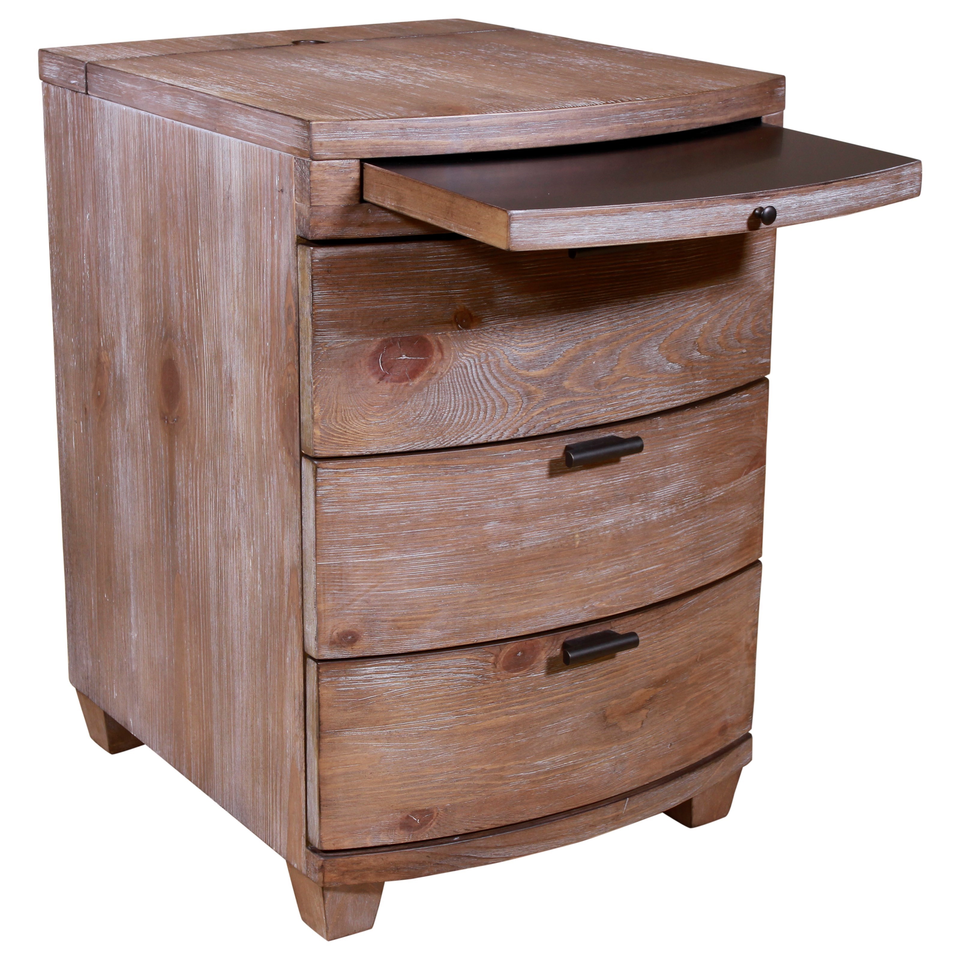 Driftwood Bowfront Chairside