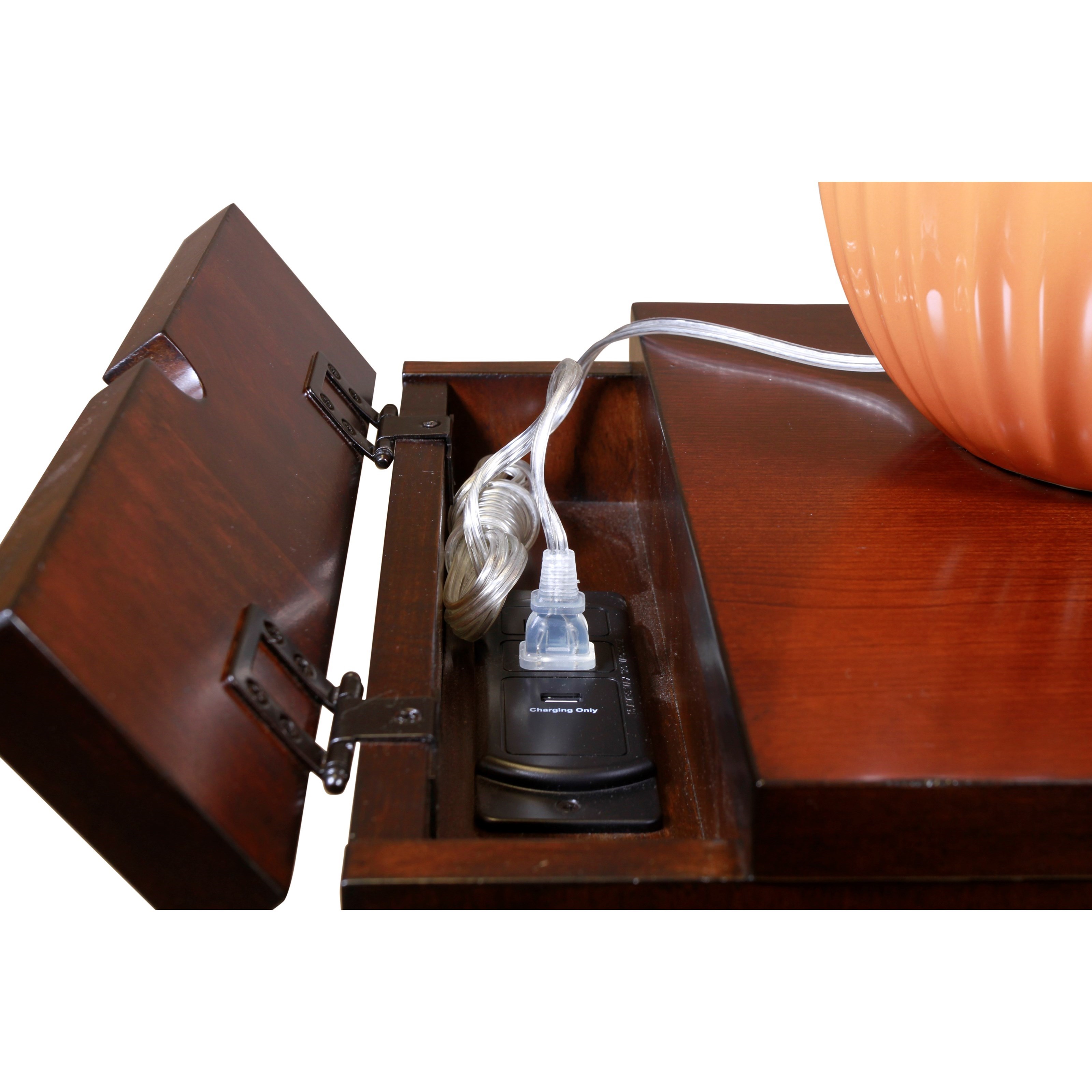 Bowfront Chairside Table