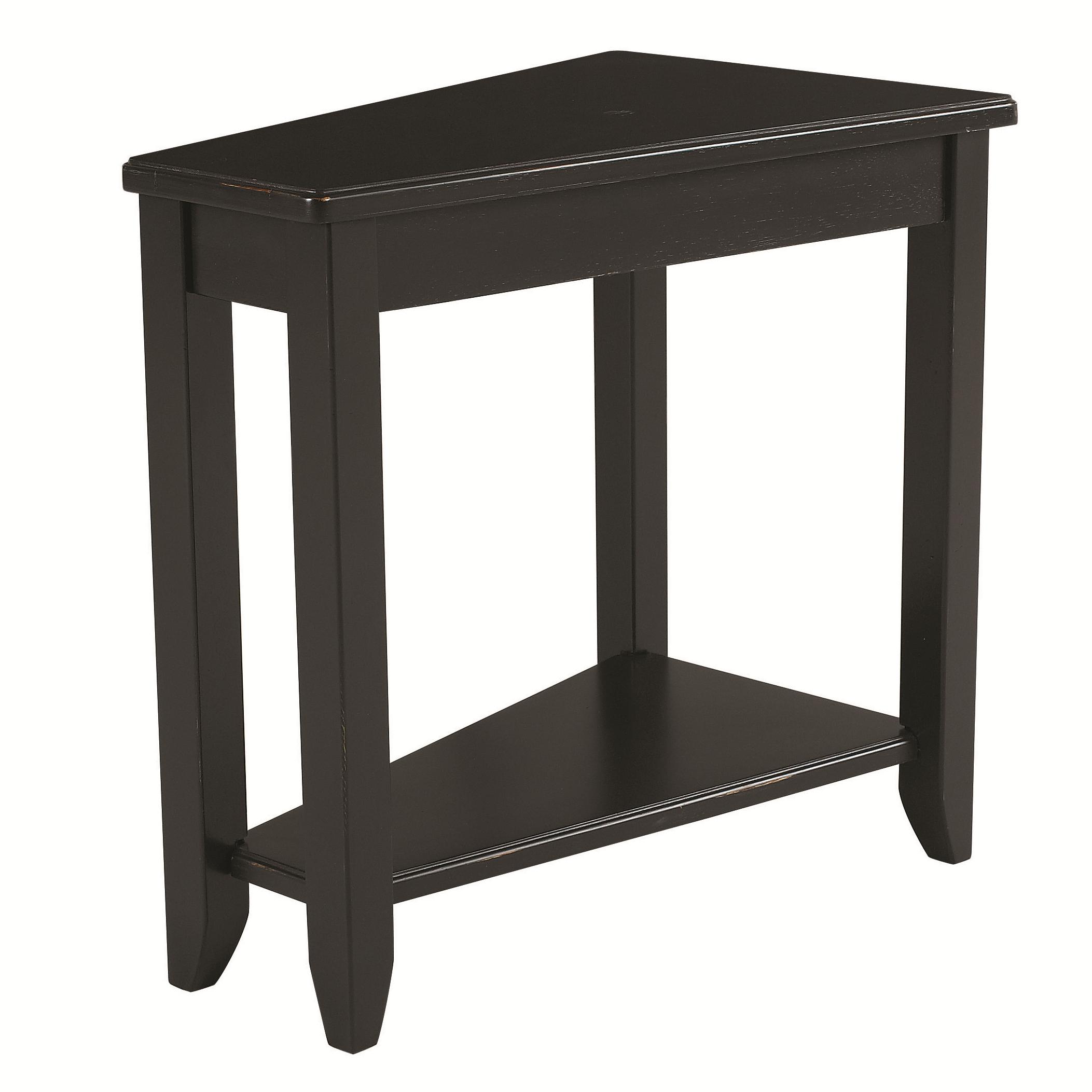 Black Chairside Table