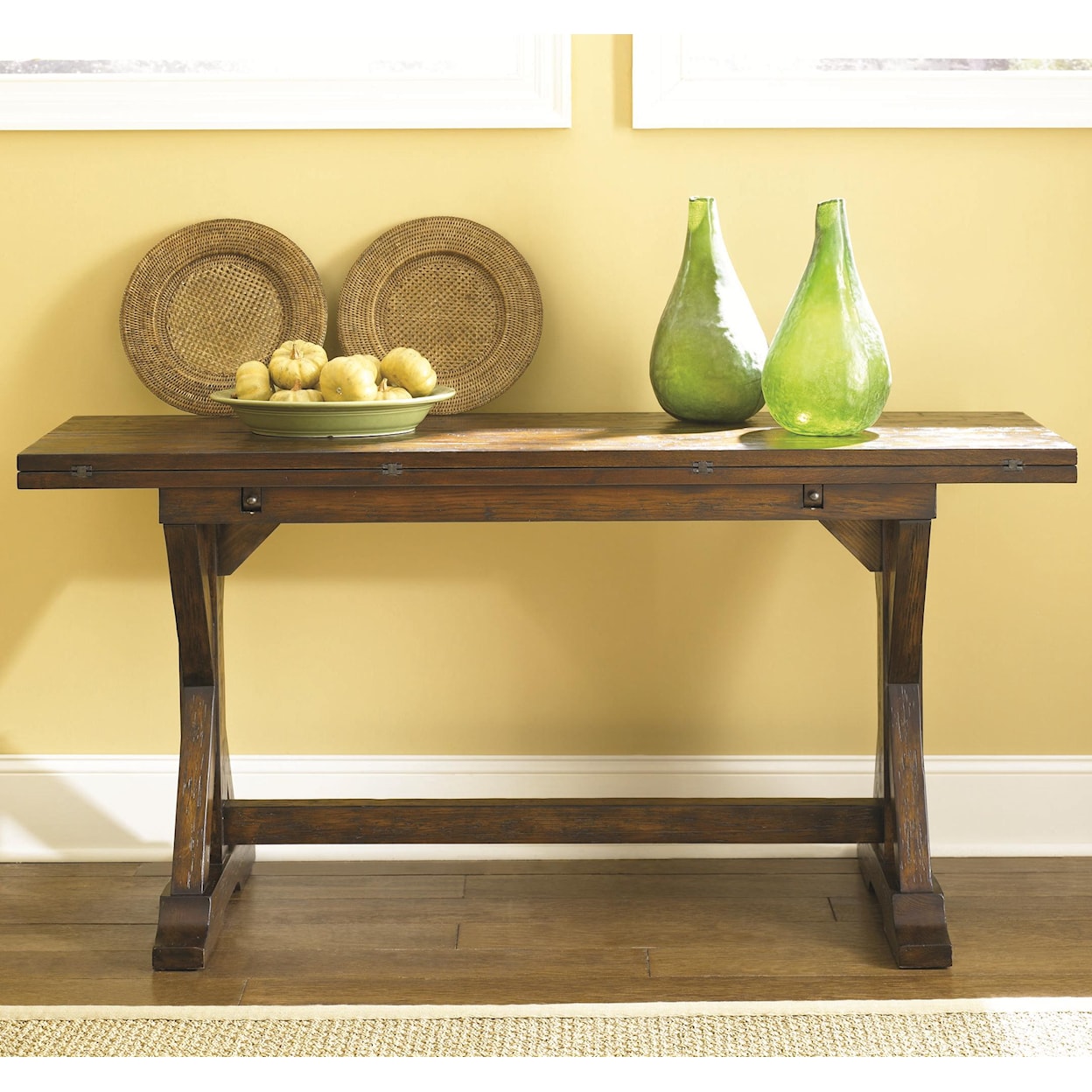 Hammary Hidden Treasures Flip-Top Console Table