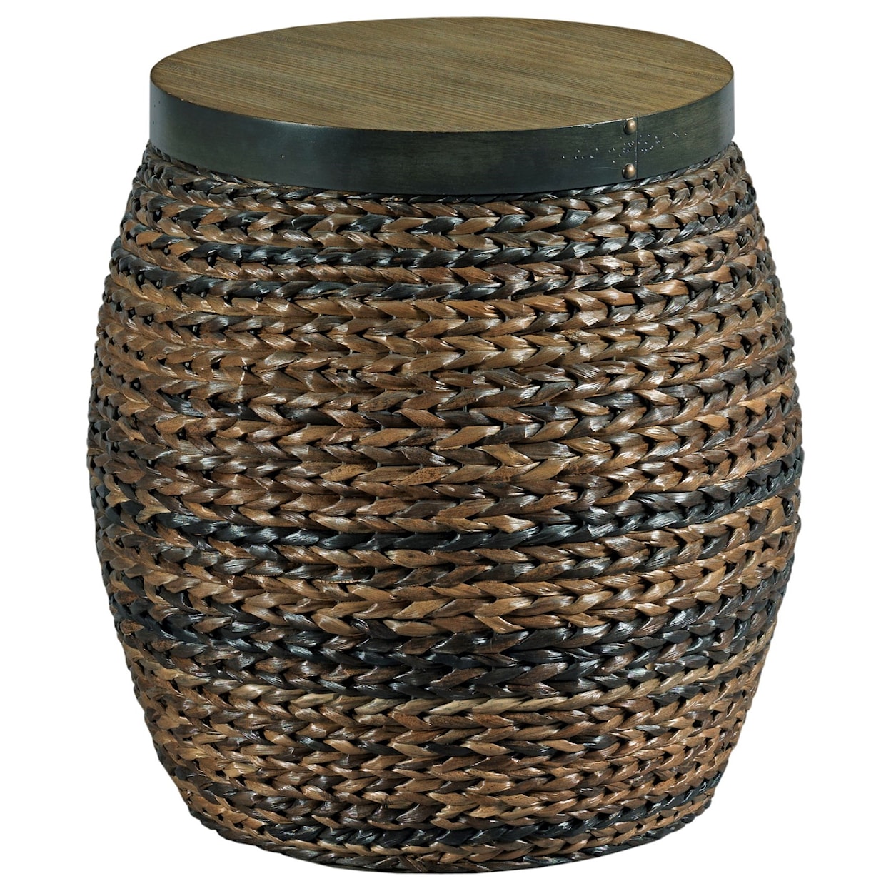 Hammary Hidden Treasures Round Accent Basket Table