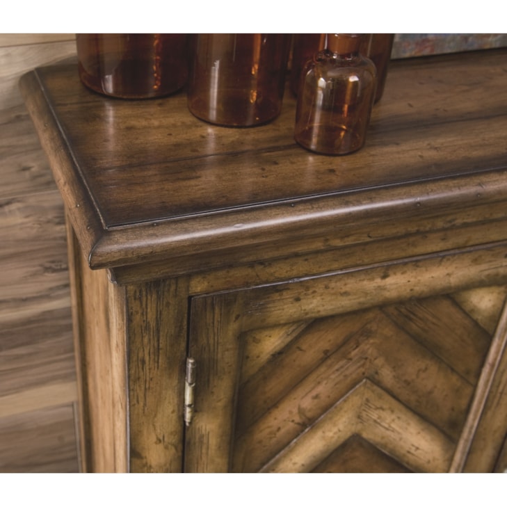 Hammary Hidden Treasures Chevron Cabinet