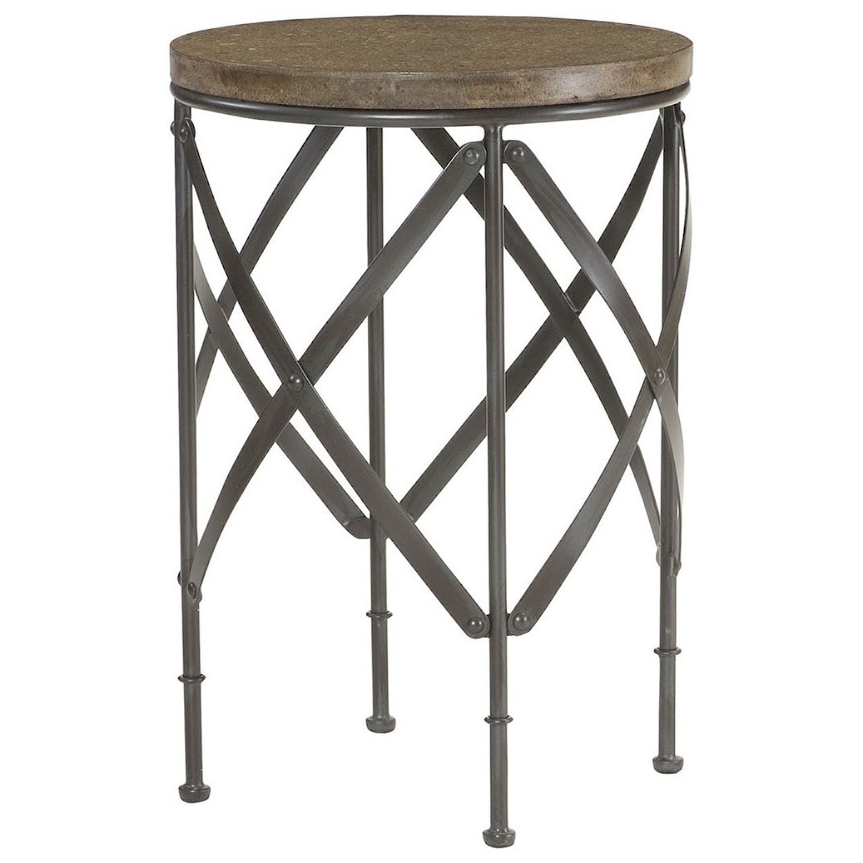Hammary Junction Round Metal Table