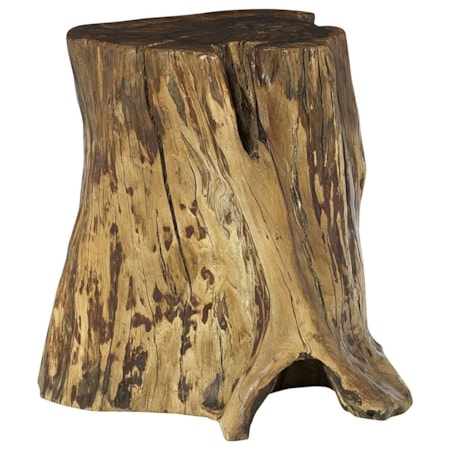 Tree Trunk Accent Table