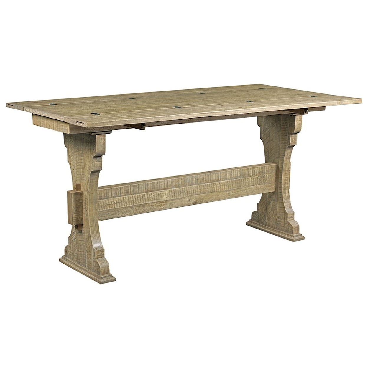 Hammary Junction Trestle Flip Top Table