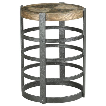 Barrel Strap End Table