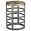 Hammary Hidden Treasures Barrel Strap End Table