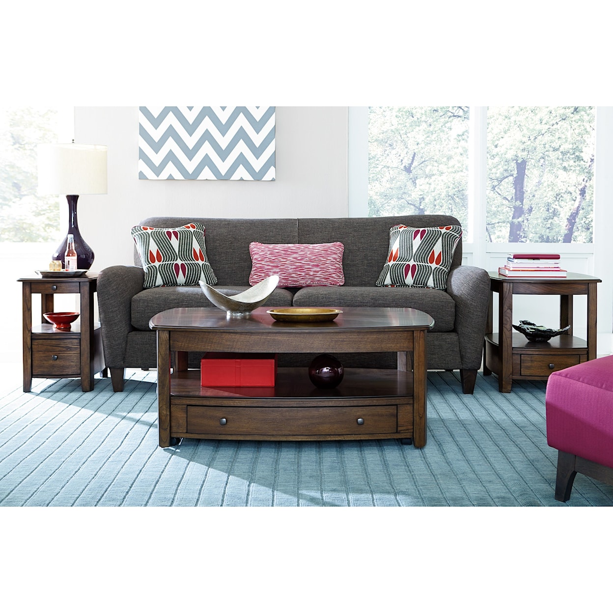 Hammary Primo Rectangular Drawer End Table