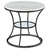 Hammary Isley Isley Marble Top Round End Table