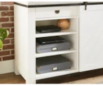 Table Trends Junction Shiplap Sliding Door Media Console