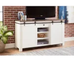 Table Trends Junction Shiplap Sliding Door Media Console